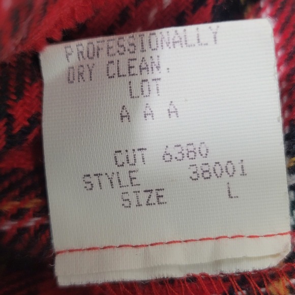 Vintage Karen‎ Kane Womens L Plaid Jacket Wool Blend Fall Winter Boho Hiking Y2K - Picture 10 of 10